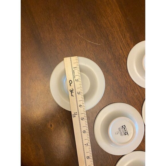6 IKEA 120 11 Beige Dipping Bowls Saucers  Set Of 6 Excellent Condition - Picture 7 of 9